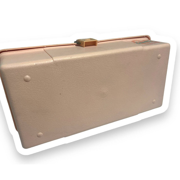 Vtg CABOODLES 80's Make-Up Storage Case - Peach - RARE Color | Vintage - Picture 5 of 9